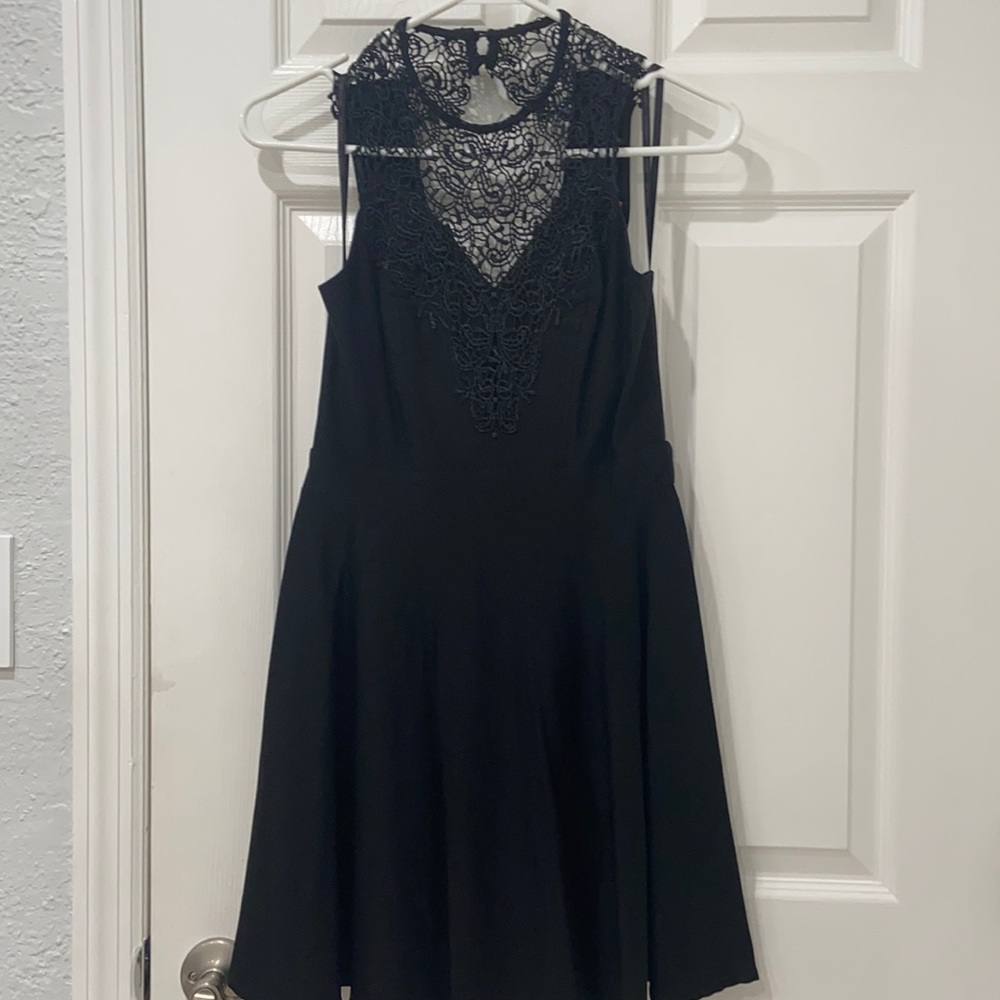 Black black less dress